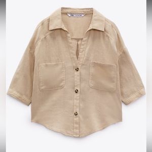 Short sleeve linen top!